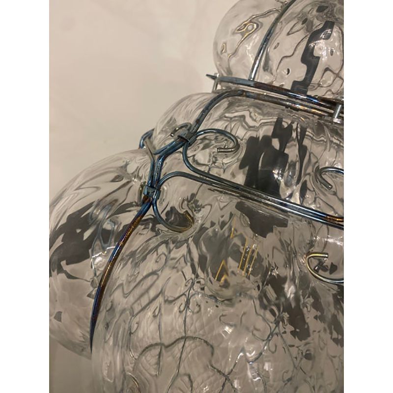 photo furniture Italian Style Murano Glass Pendant In Transparent