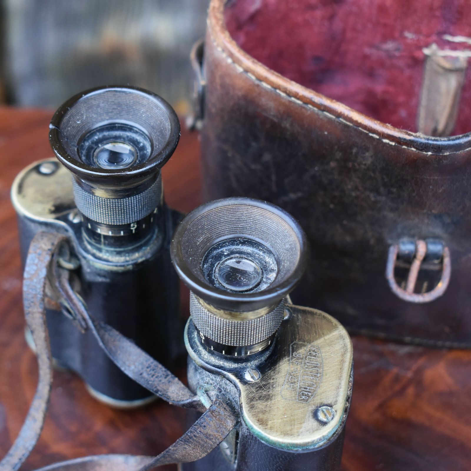 Antique Mary Jaffray Hartsfield House Betchworth Surrey Carl Zeiss Binoculars photo vintage