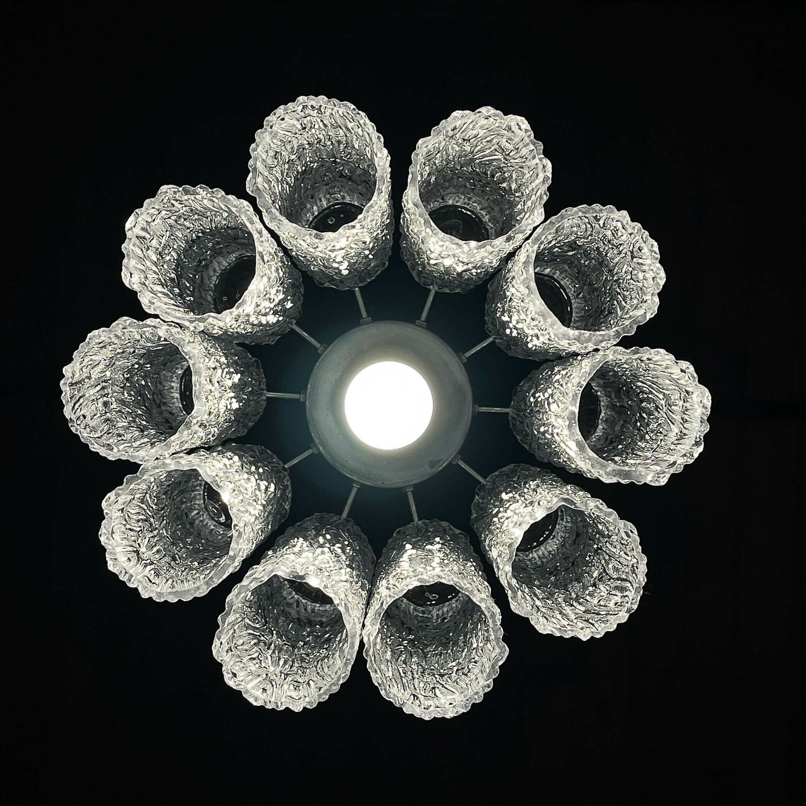 Mid Century Murano Glass Chandelier Tronchi By Toni Zuccheri For Venini Italy 1960s photo furniture
