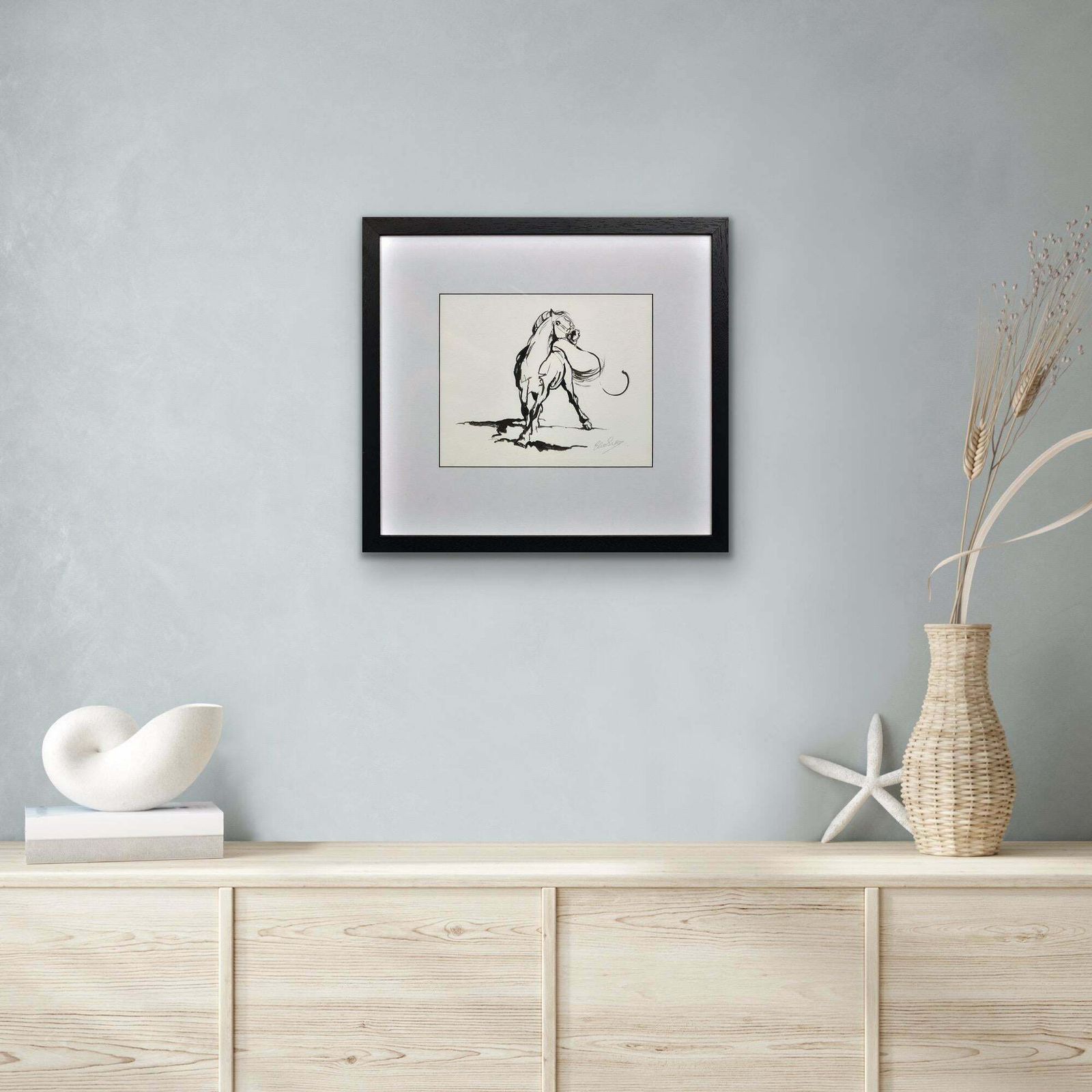 photo furniture Elin Sian Blake Welsh Section A Stallion. Wales Native Heritage Horse Breed.