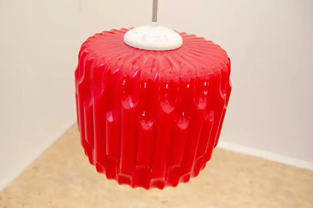 Brutalist Opaline Glass Chandelier By Karel Wolf For Osvětlovací Sklo, 1970´S photo buy