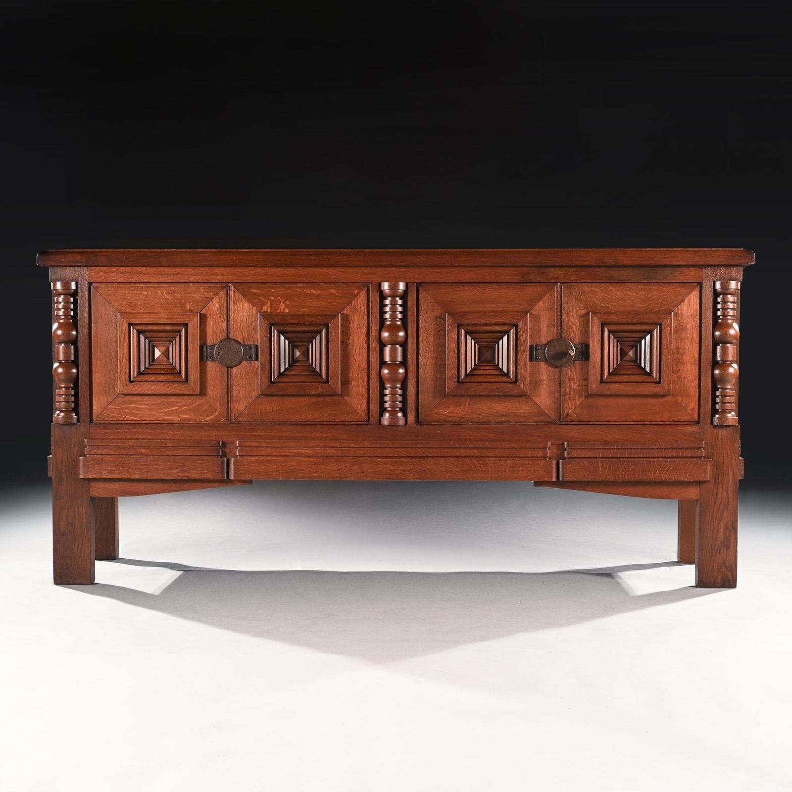 Rare Model Charles Dudouyt Mid 20th Century French Art Deco Oak Sideboard photo buy
