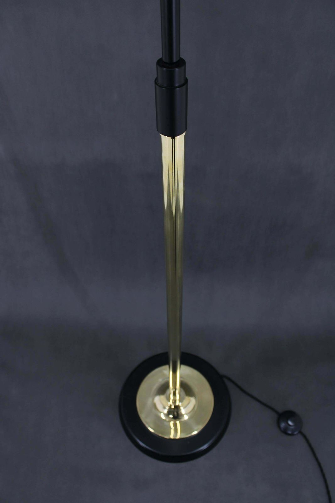photo vinterior 1970s Pair Of Glass Brass Floor Lamps By Kamenicky Senov , Czechoslovakia