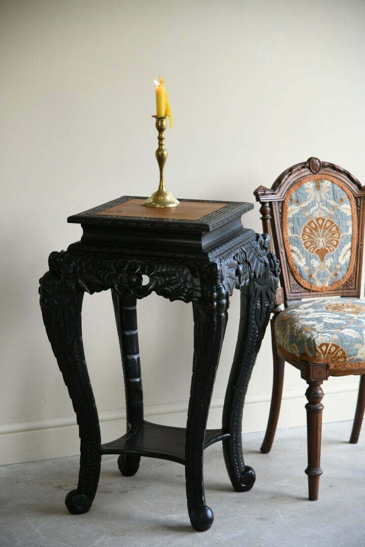 Home Decor Oriental Ebonised Jardinere Plant Stand photo