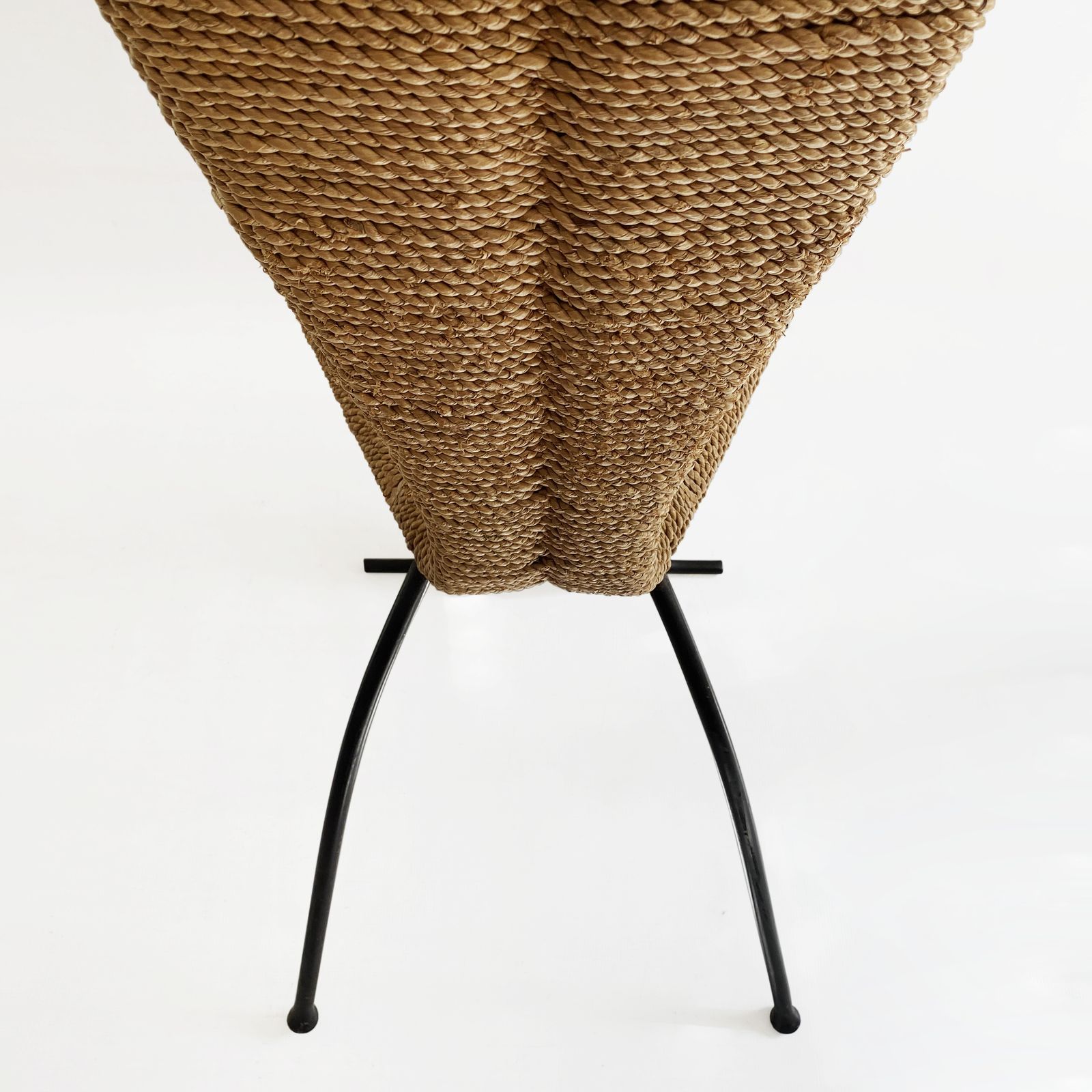photo vinterior 1 X Tom Dixon After Postmodern 1980s Dining Side Rope Chair Desk