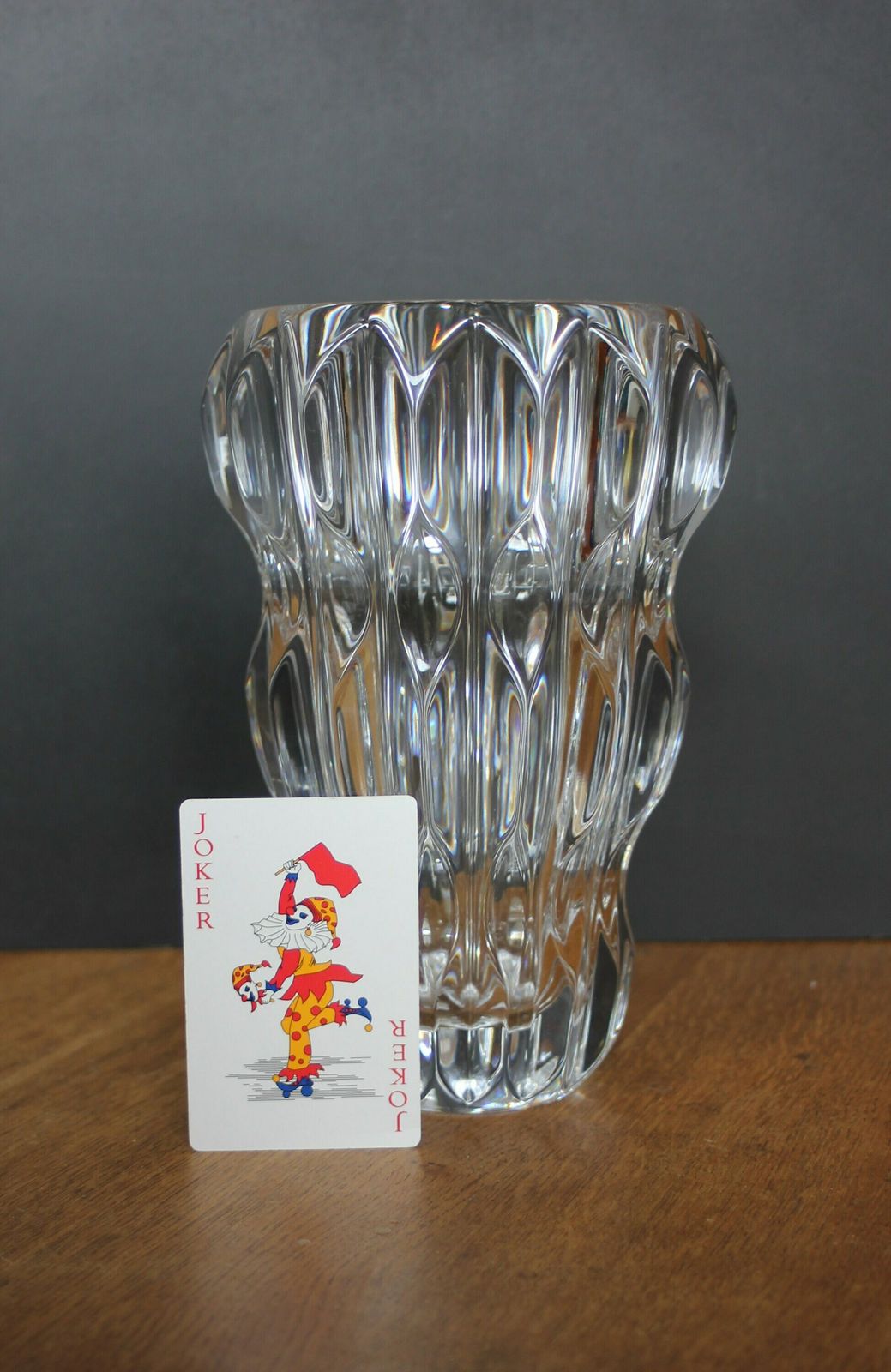 Czechoslovakian Crystal Art Glass Vase (Bohemia Poděbrady) photo Home Decor