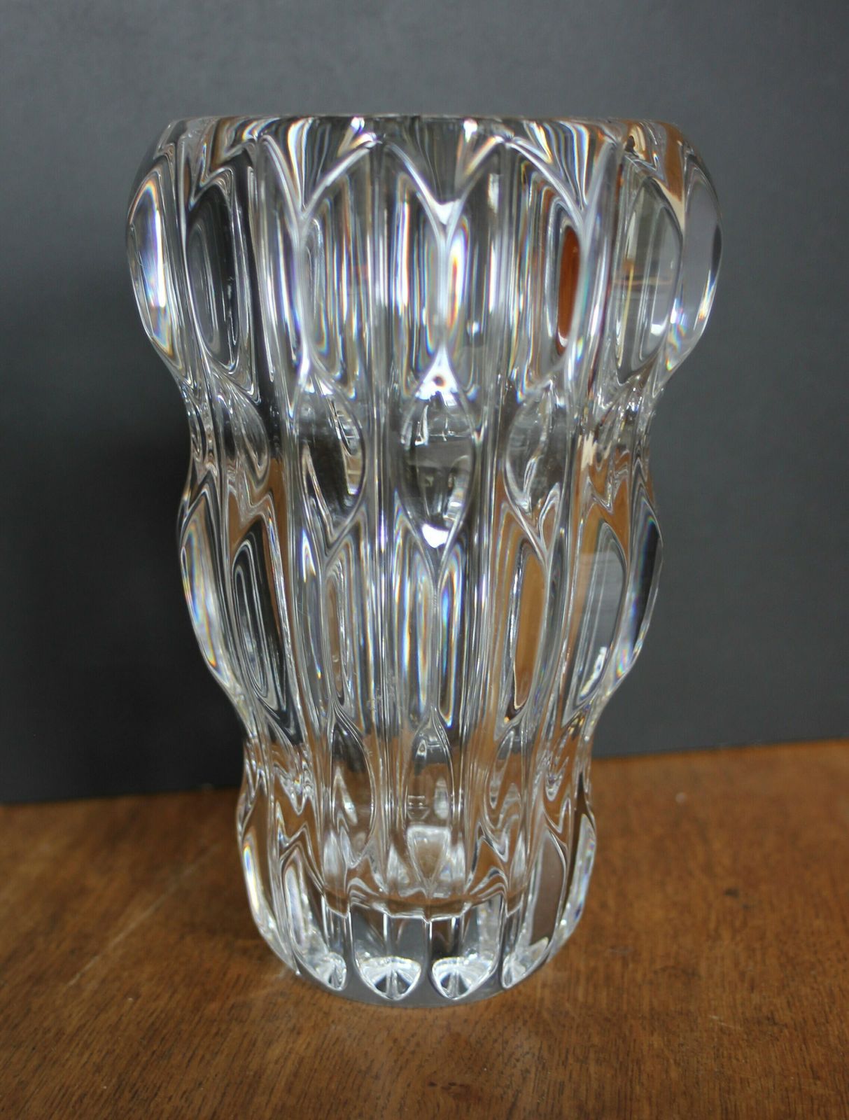 Czechoslovakian Crystal Art Glass Vase (Bohemia Poděbrady) photo vinterior