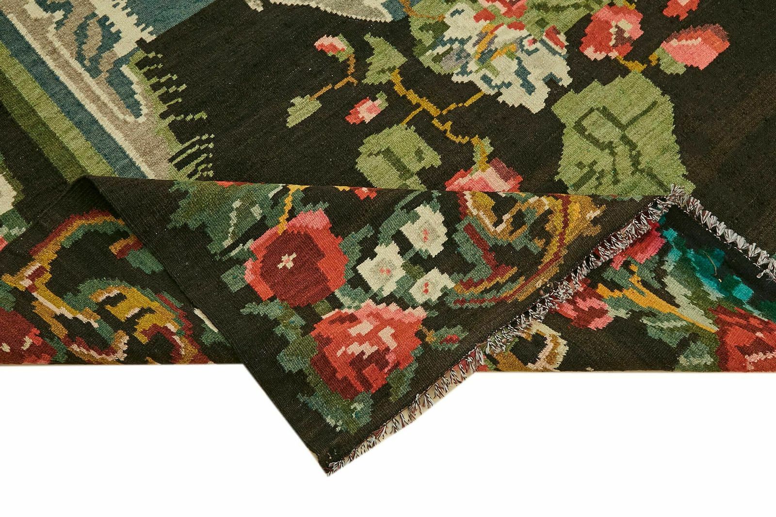 7x12 Multicolor Vintage Moldovan Kilim Rug photo vinterior
