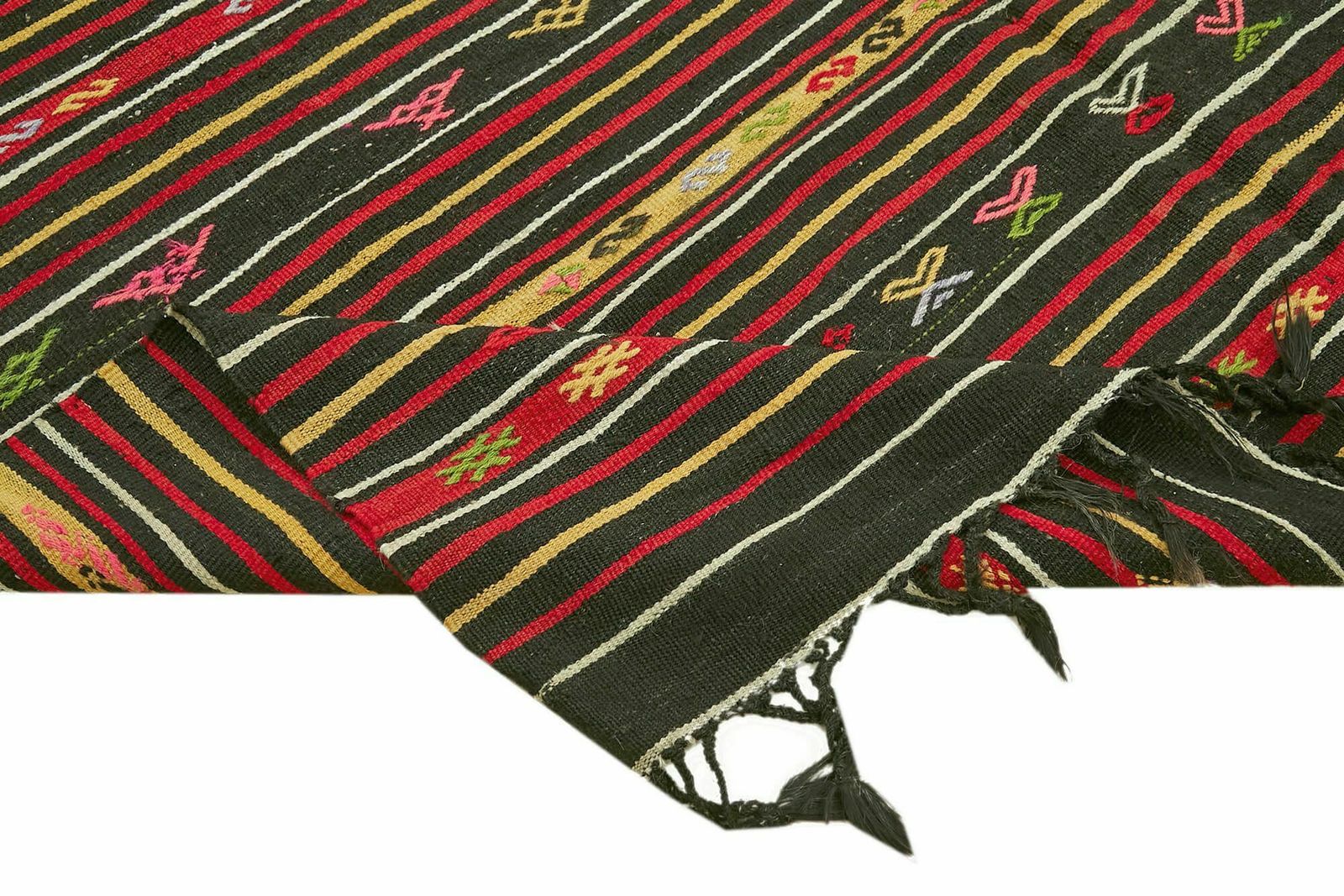 8x11 Multicolor Vintage Turkish Kilim Rug photo vinterior