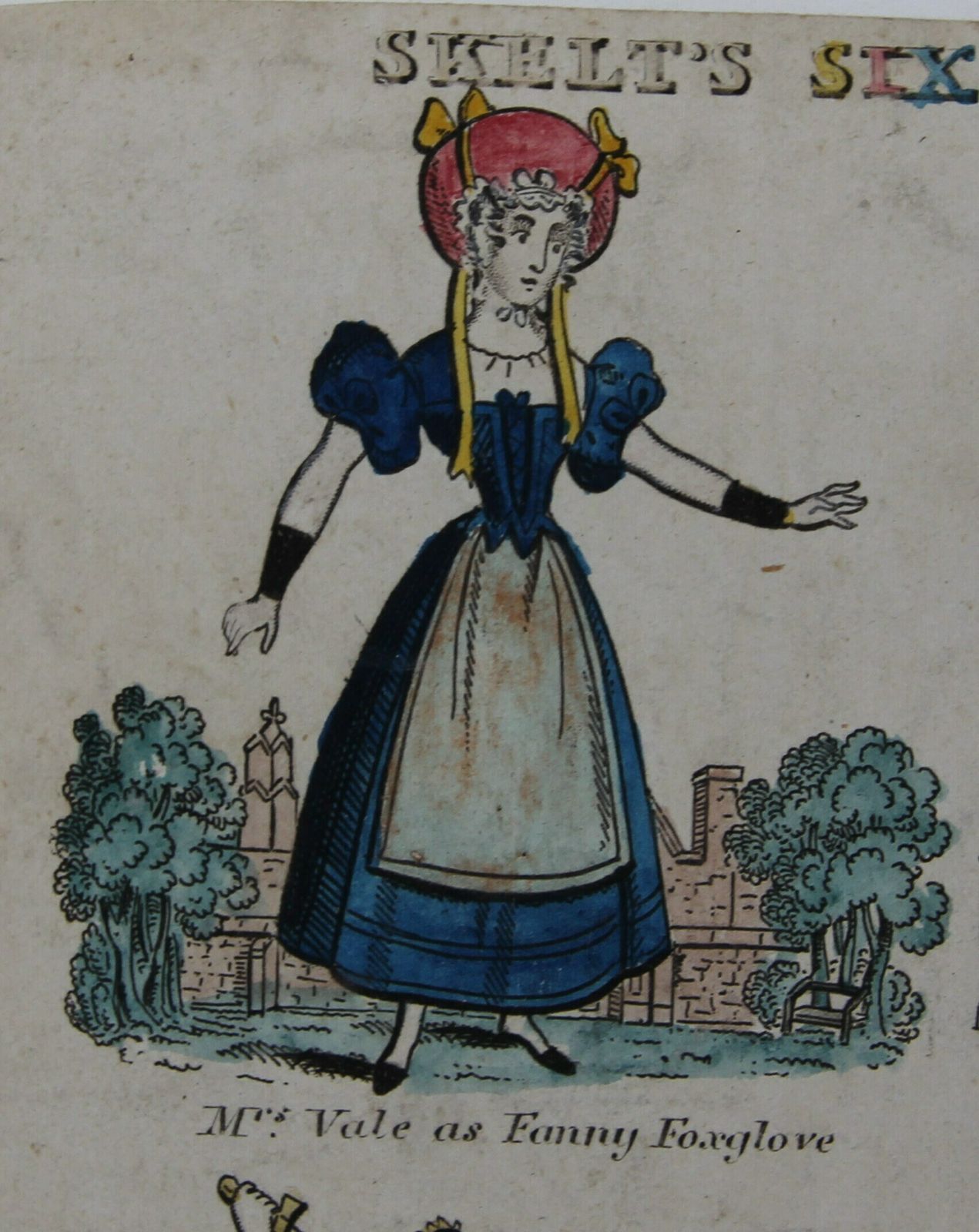 Victorian Antique Toy Theatre Sheet By M&B Skelt For Tom Cringle C1850 photo furniture