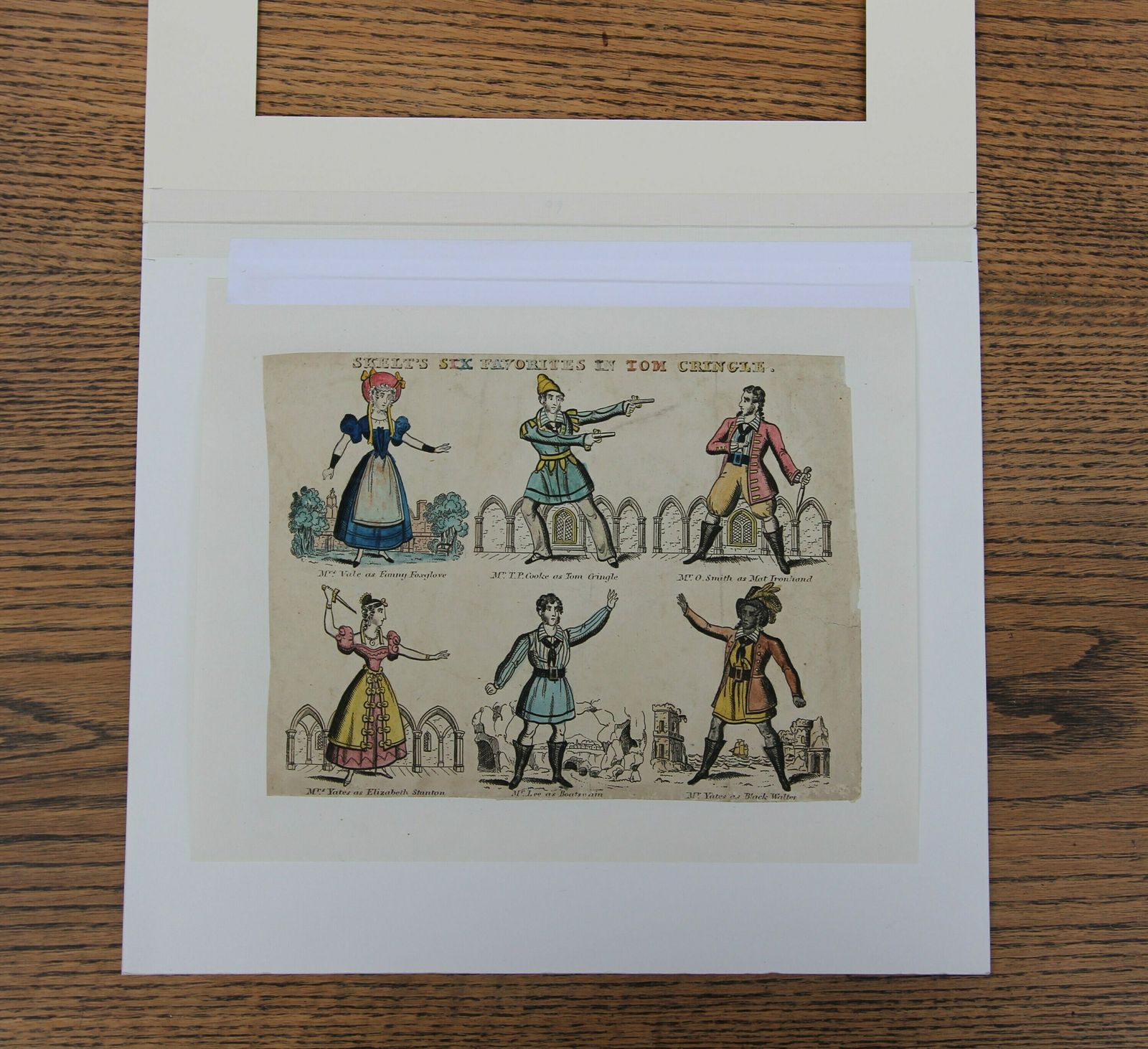 photo furniture Victorian Antique Toy Theatre Sheet By M&B Skelt For Tom Cringle C1850