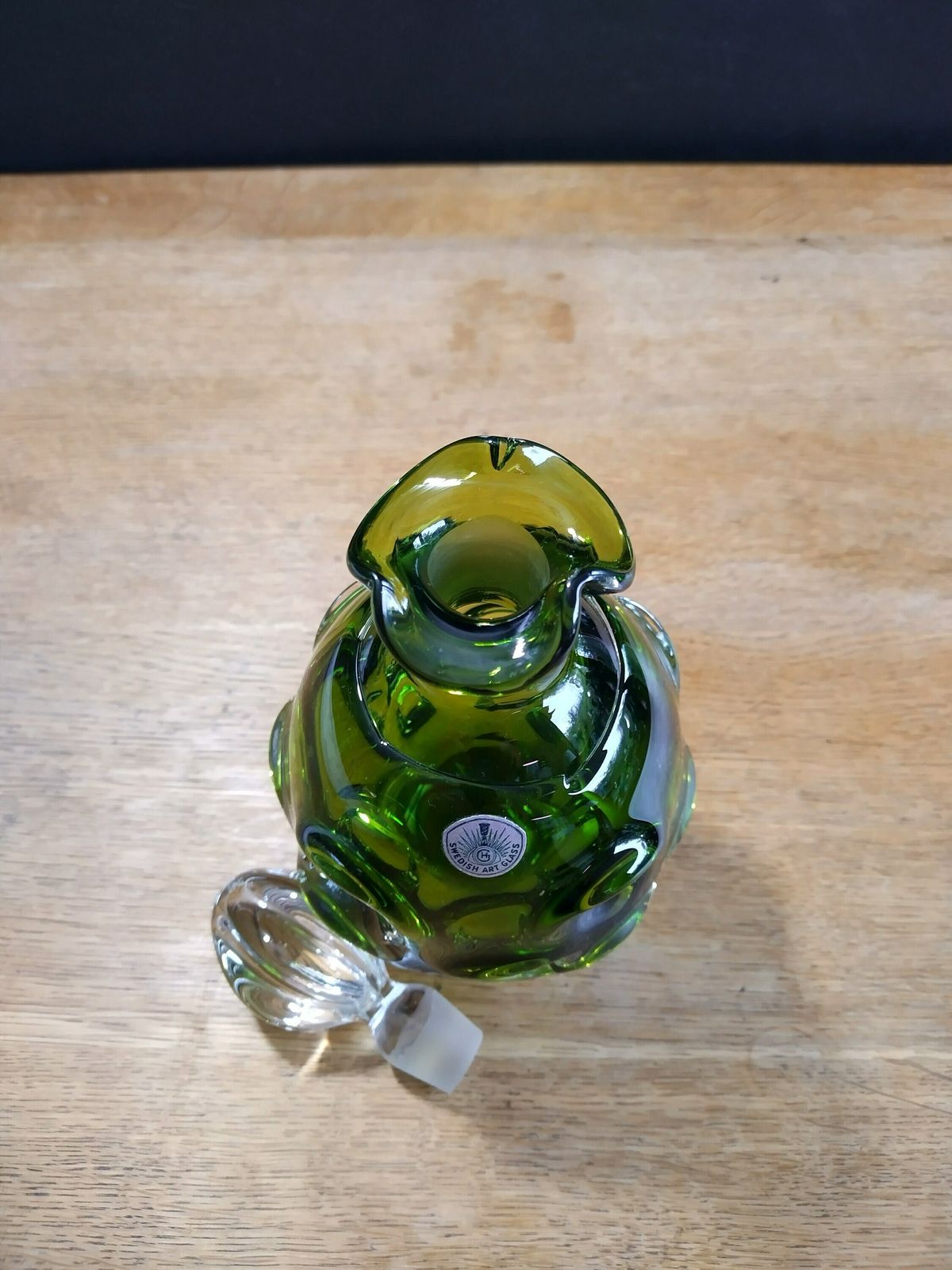 Aseda Glasbruk Vintage Swedish Decanter photo vinterior