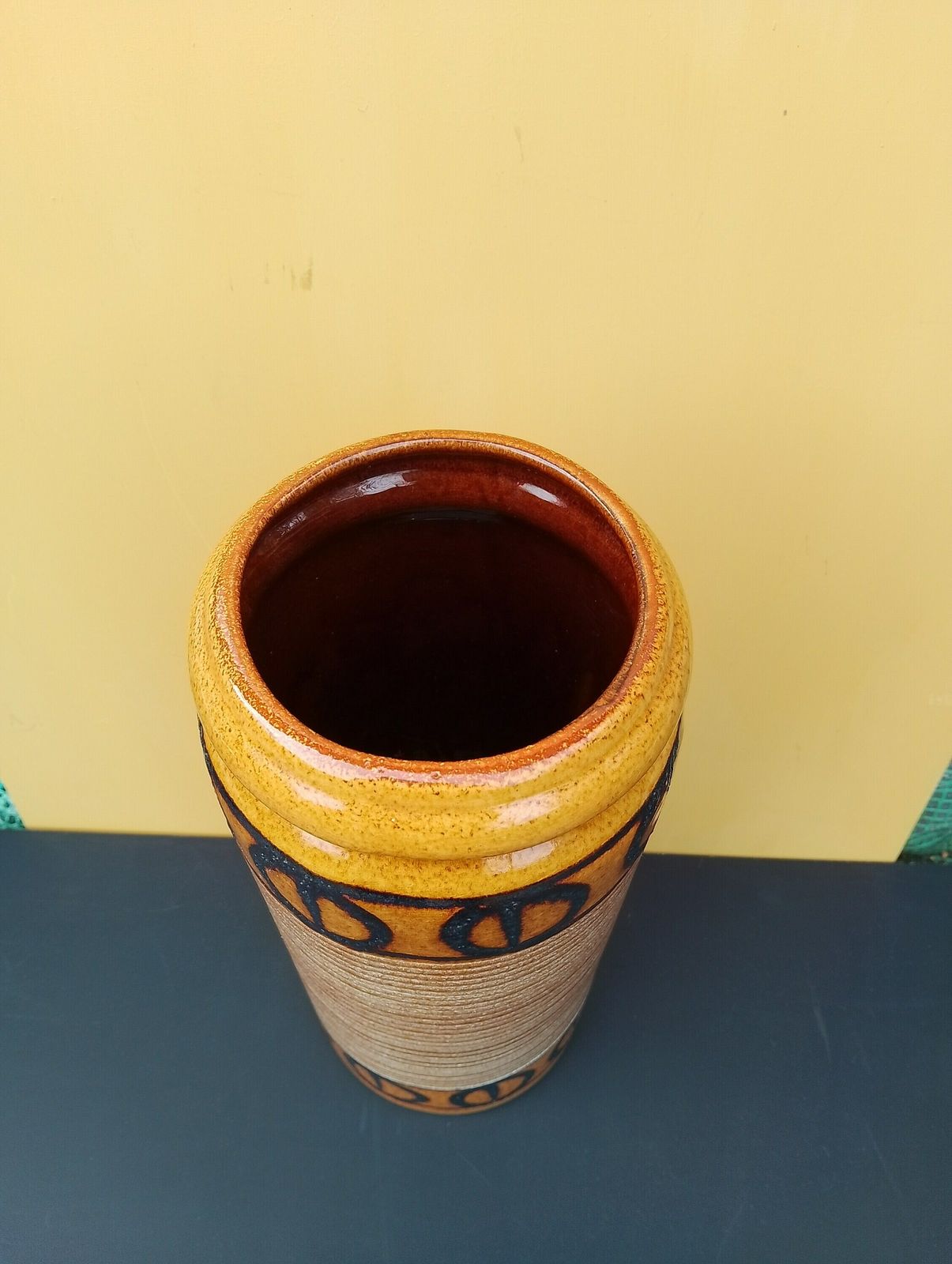 Large Scheurich West German Pottery Floor Vase Fat Lava 1970s photo buy