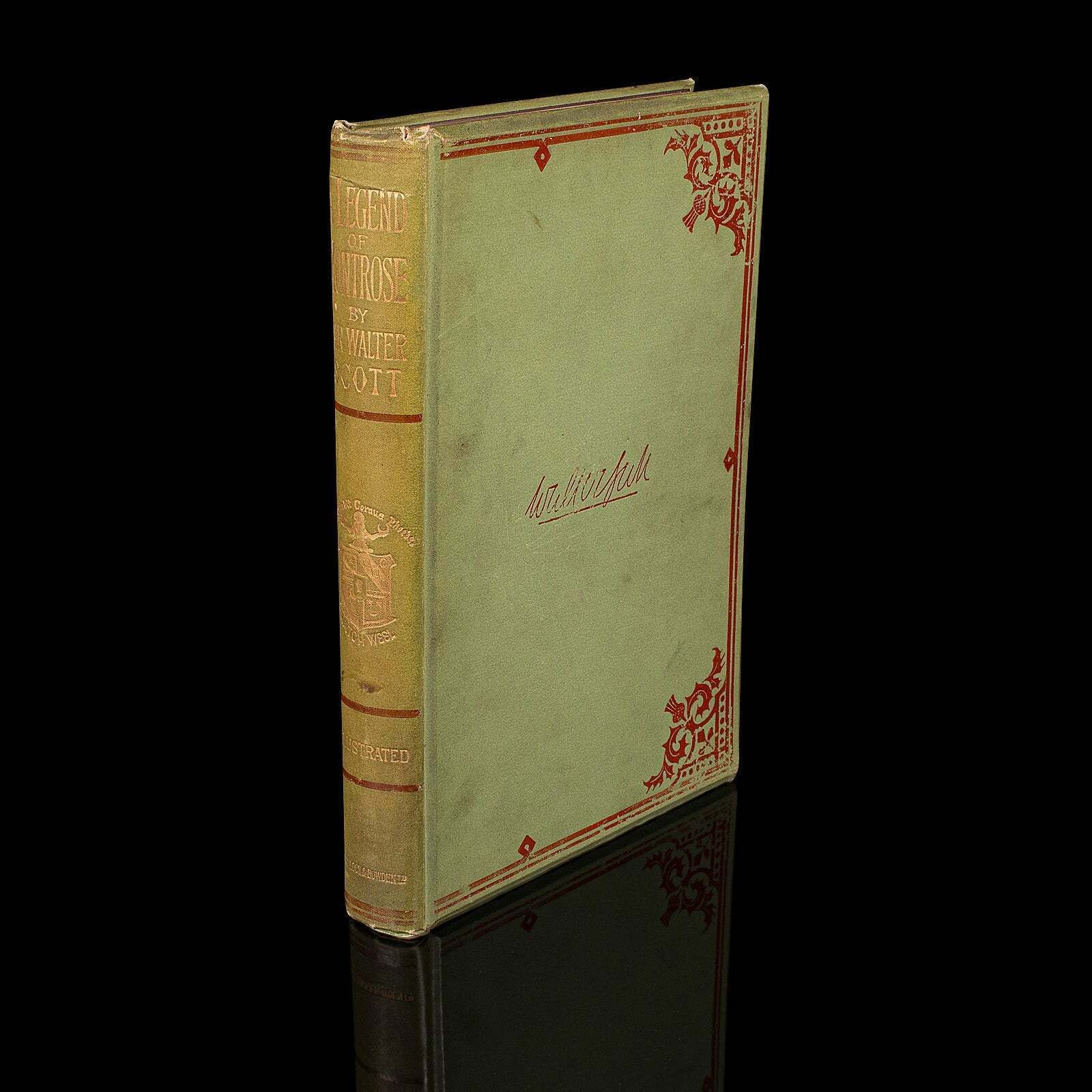 Antique Novel, A Legend Of Montrose, Sir Walter Scott, English, Victorian Book