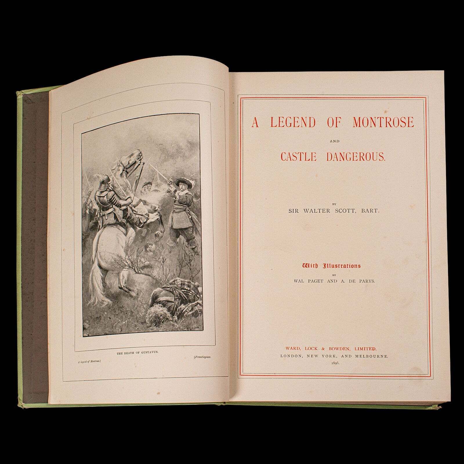 Antique Novel, A Legend Of Montrose, Sir Walter Scott, English, Victorian Book photo for sale