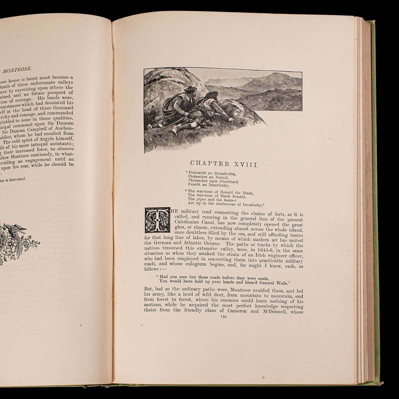 Antique Novel, A Legend Of Montrose, Sir Walter Scott, English, Victorian Book photo vintage