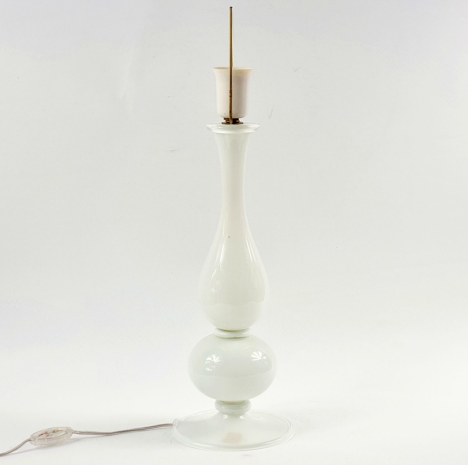 Grote Mid Century Murano Glazen Tafellamp Van Barovier & Toso, Italië, Jaren 1960 photo for sale