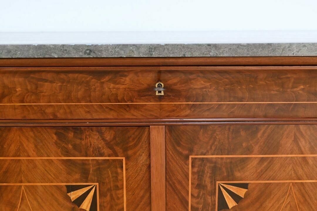 Furniture Burl Mahogany Buffet, Restoration Period – Early 19th Century photo