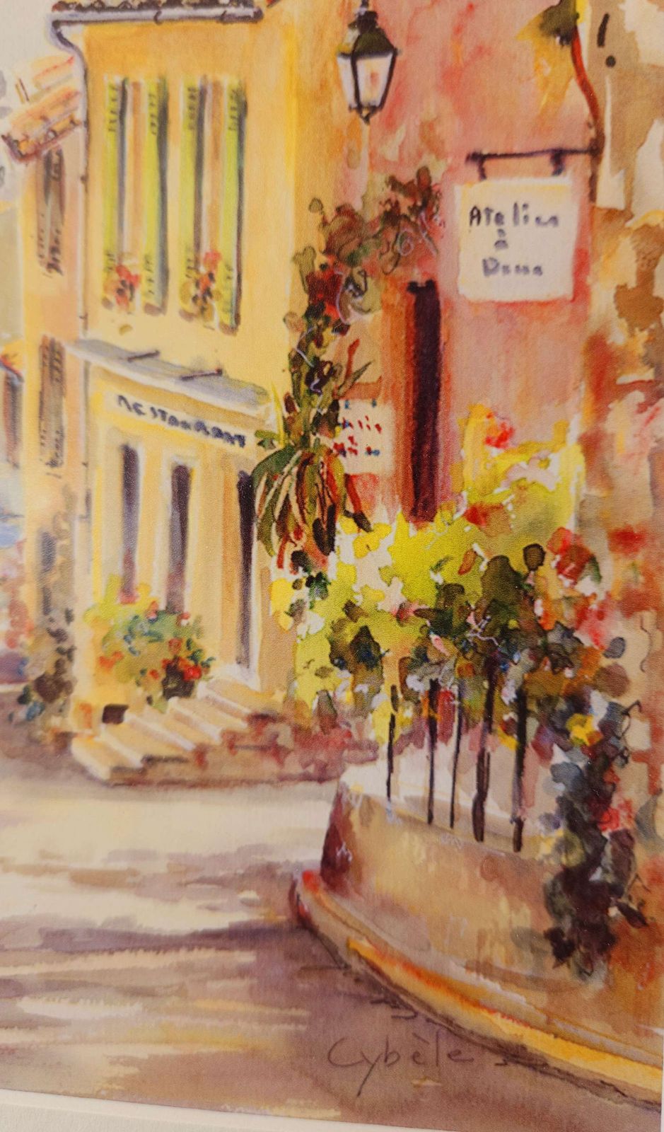 Pretty Trio Of Original Watercolours Signed By Provençale Artist Cybèle photo Art