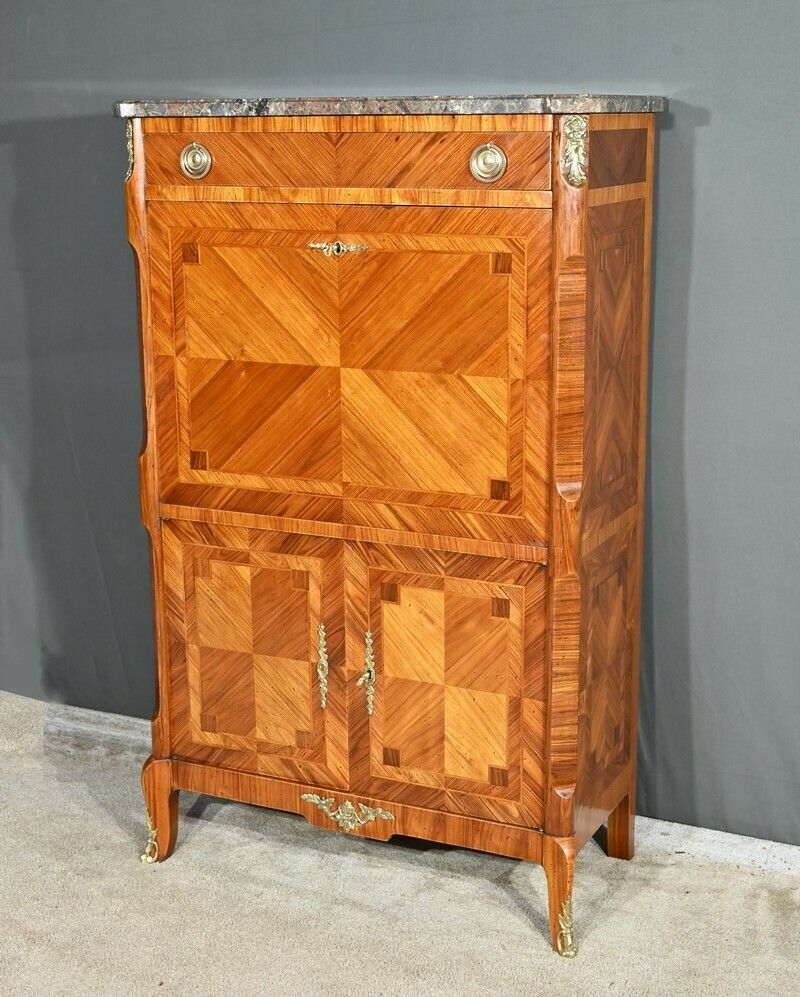 Stamped Secretary In Rosewood, Transition Style – 1900 photo Furniture