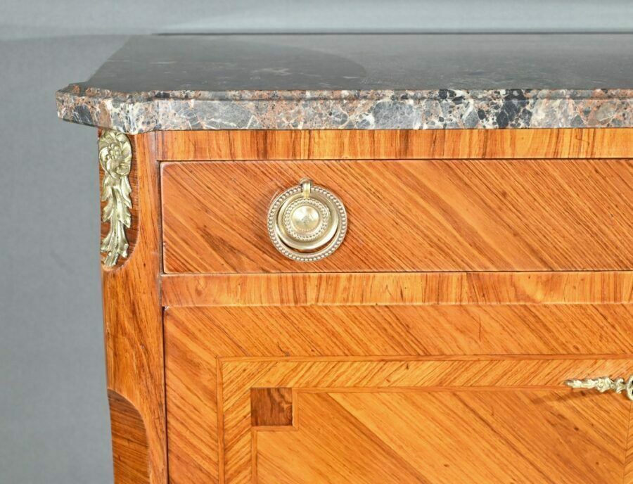 photo furniture Stamped Secretary In Rosewood, Transition Style – 1900