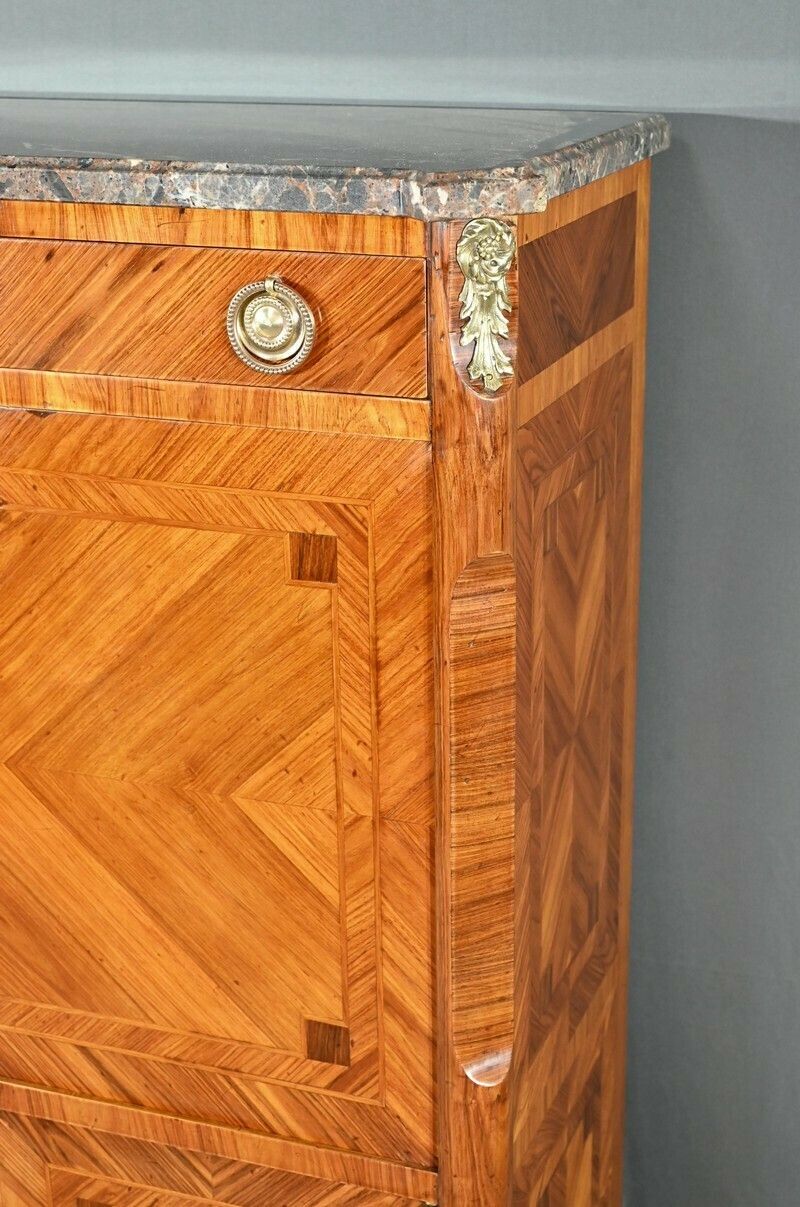 photo for sale Stamped Secretary In Rosewood, Transition Style – 1900