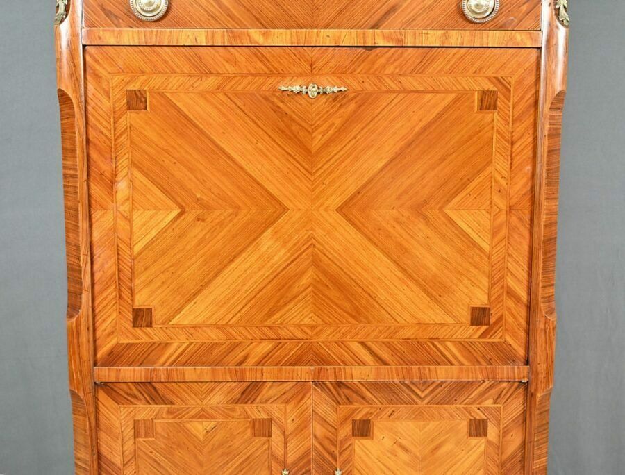 photo vinterior Stamped Secretary In Rosewood, Transition Style – 1900