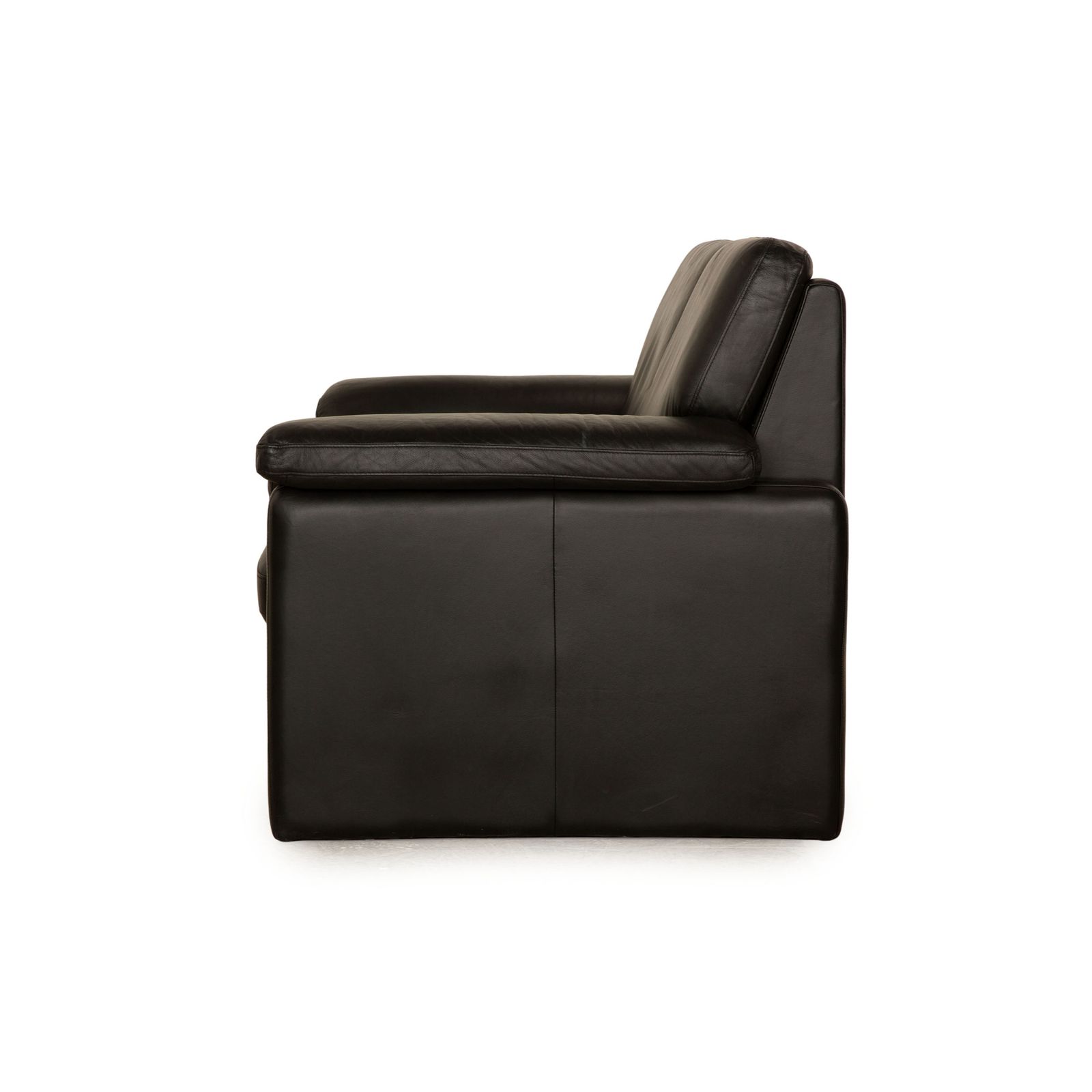 photo furniture Canapé 2 places Cor Conseta en cuir noir