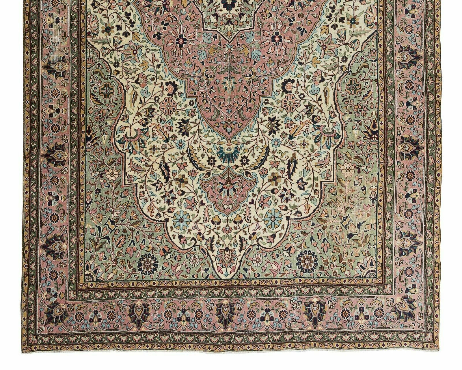 One Of A Pair Handmade Turkish Wool Area Rug, Woolen Floor Covering photo 1535.0