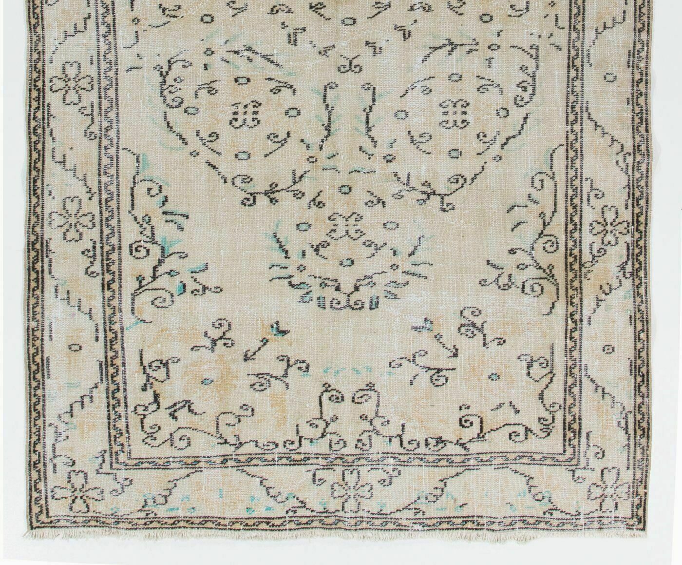 5.5x9.2 Ft Vintage Oushak Rug. Ideal For Office And Home Decor photo for sale
