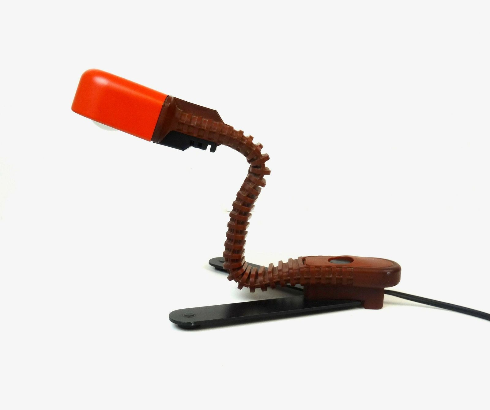 Rare Mid Century Red Cobra Desk Lamp By Masayuki Kurokawa For Yamagiwa photo Lighting