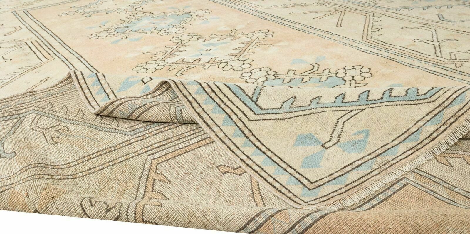 Hand Knotted Vintage Large Wool Rug From Turkey / Milas, 100% Wool photo for sale