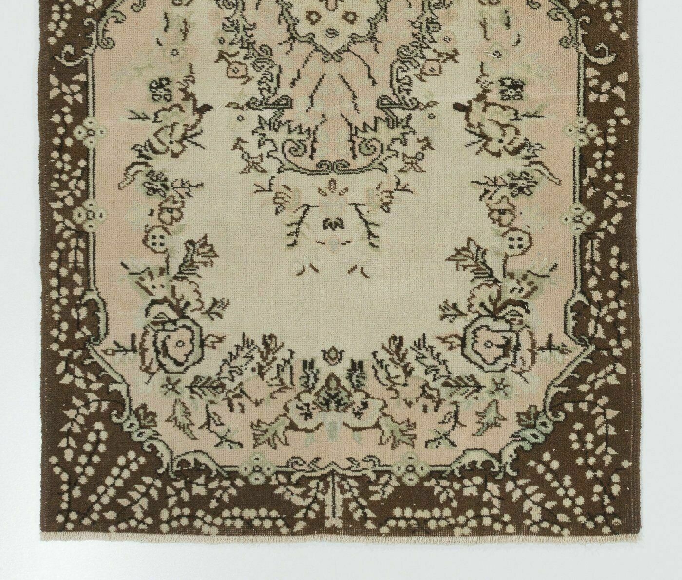4x7 Ft Handmade Vintage Floral Garden Design Anatolian Rug, Ca 1960 photo for sale