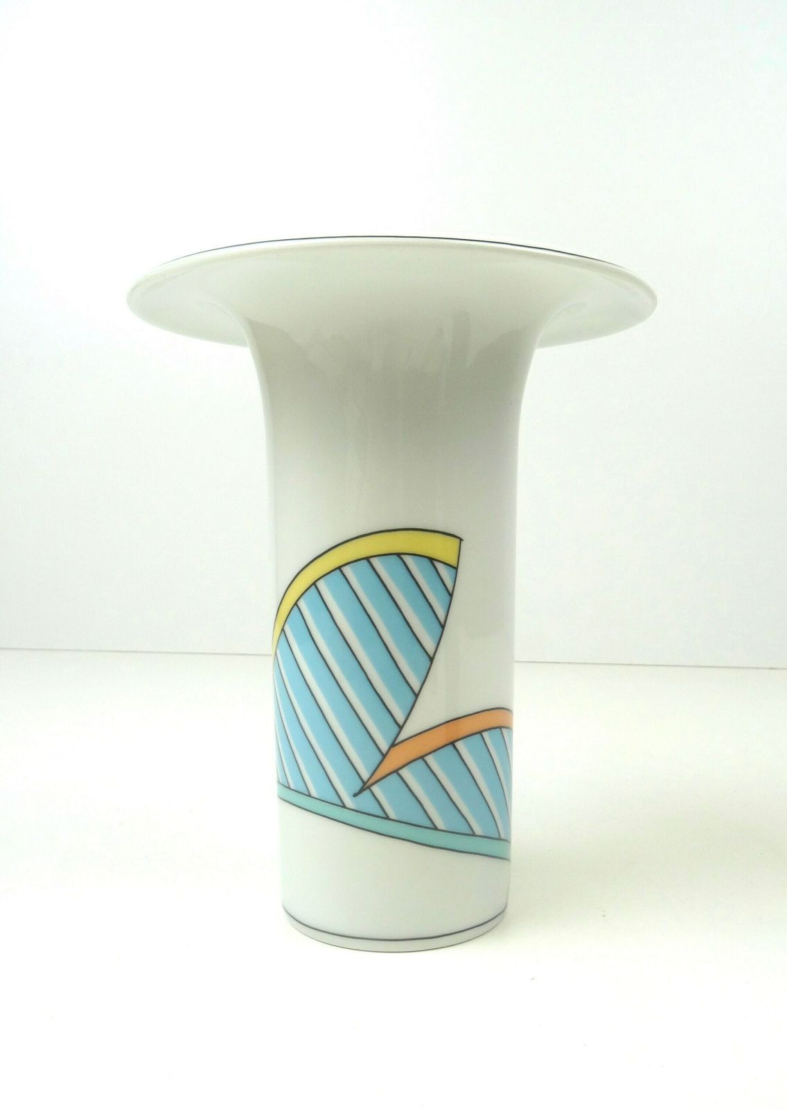 Rare Postmodern 80s Porcelain Vase T. Wirkkala For Rosenthal photo Home Decor