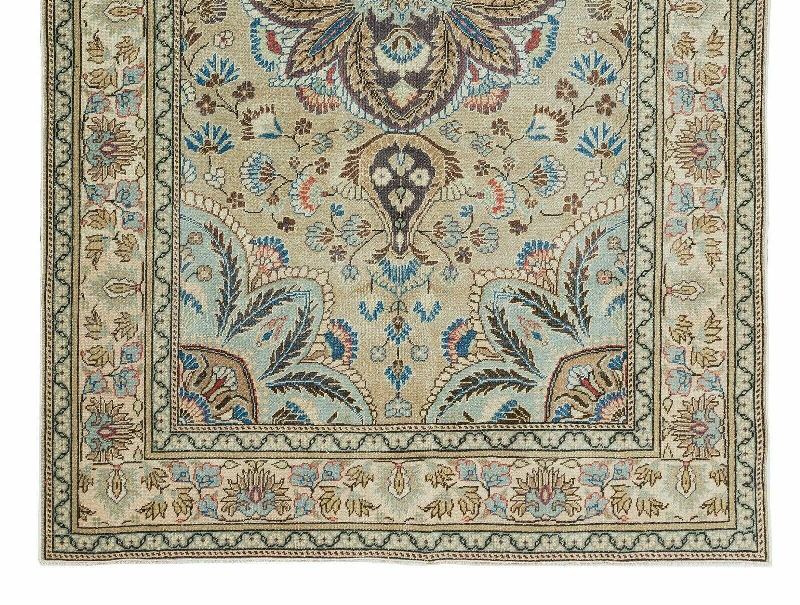 4.6x7.3 Ft Elegant Vintage Handmade Wool Area Rug From Central Anatolia photo 777.0