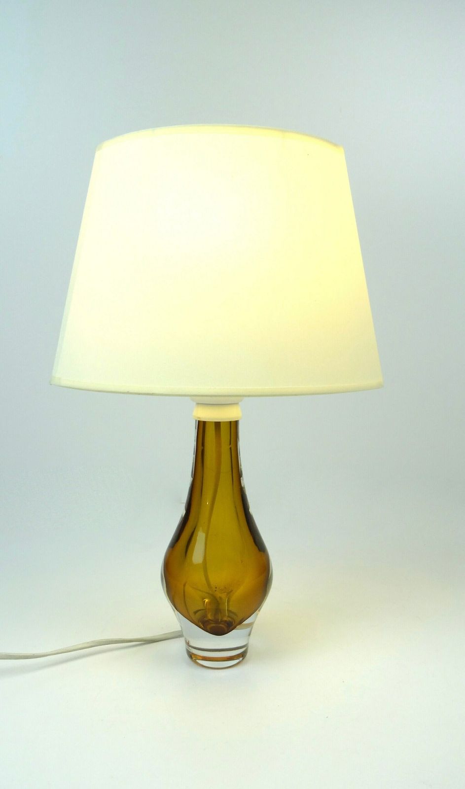 Beautiful Mid Century Glass Desk Lamp By Mona Morales For Kosta