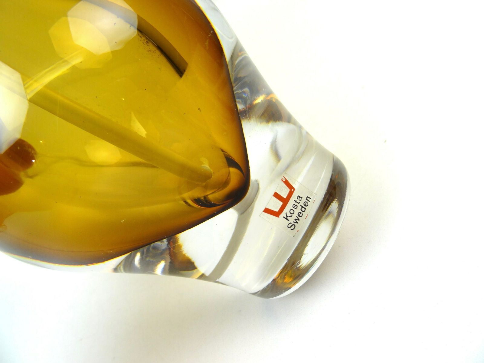 Beautiful Mid Century Glass Desk Lamp By Mona Morales For Kosta photo 486.0