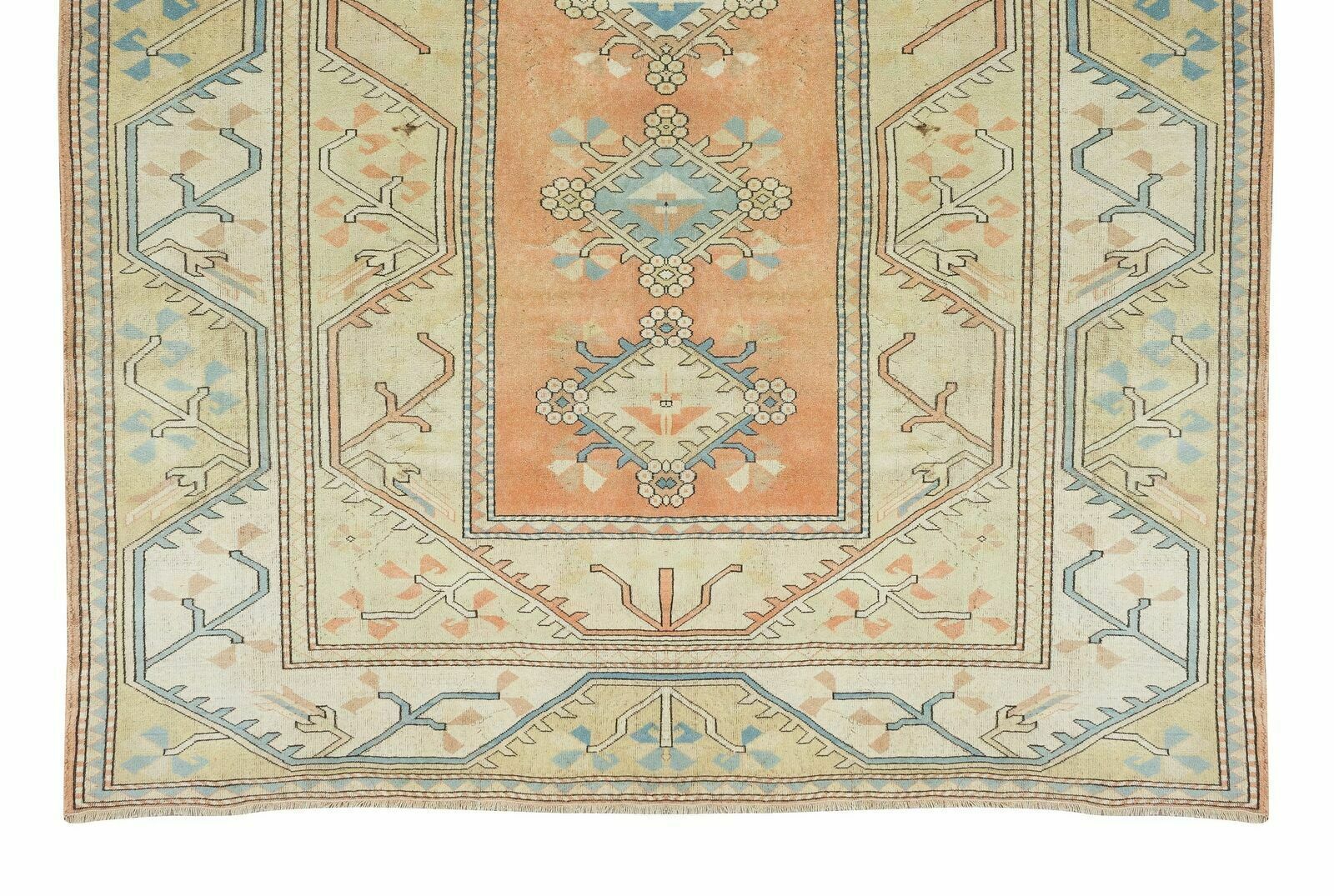 8.4x12 Ft Hand Knotted Vintage Large Wool Rug From Turkey / Milas, 100% Wool photo 1692.0