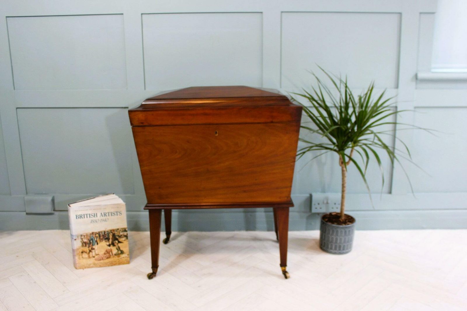 Large George IV Mahogany Cellarette Wine Cooler