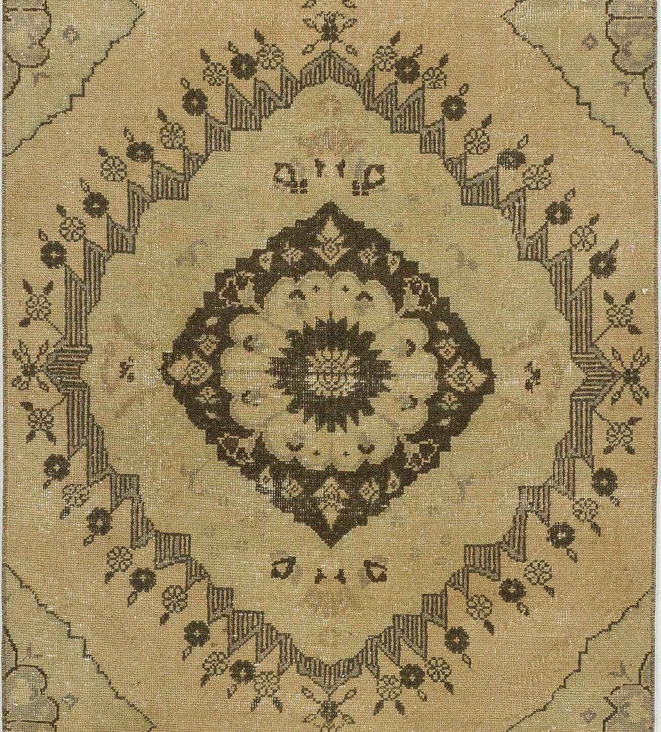 3.3x12.7 Ft Traditional Vintage Anatolian Oushak Runner Rug For Hallway photo Textiles
