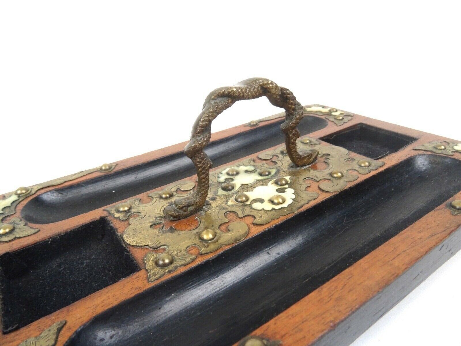 Antique Original Art Nouveau Desk Organizer photo furniture