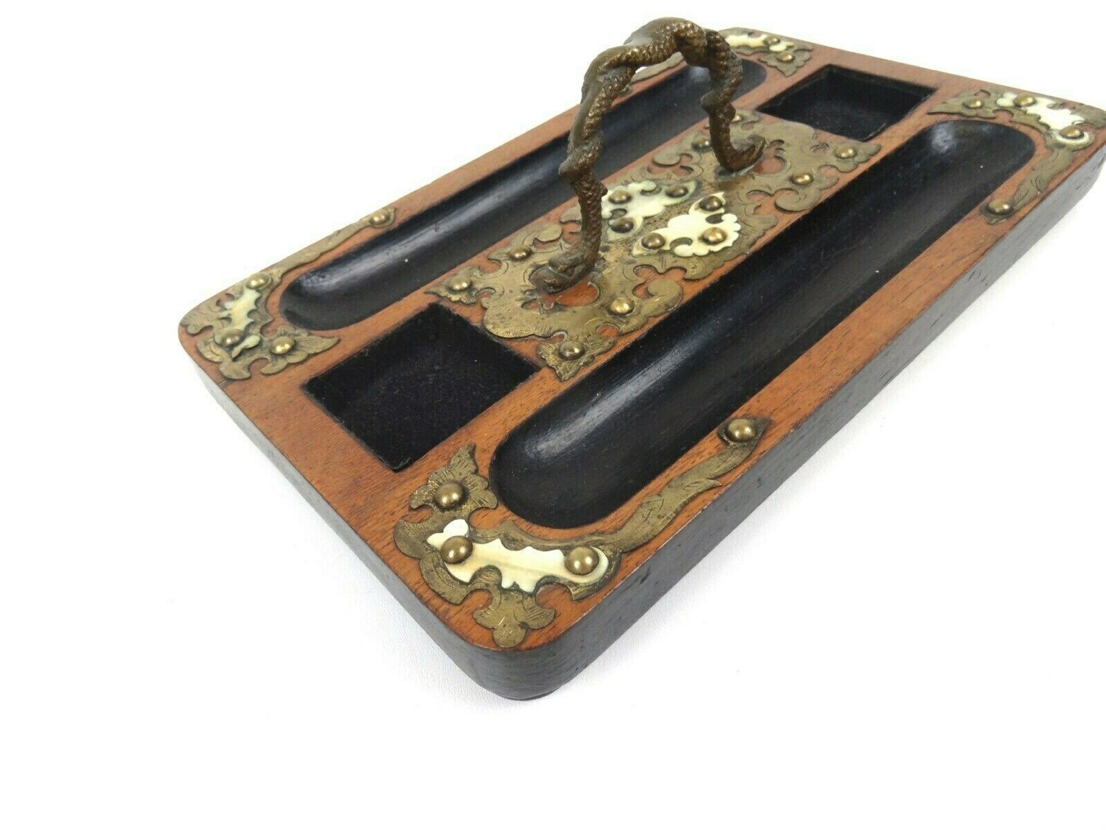 Antique Original Art Nouveau Desk Organizer photo Home Decor