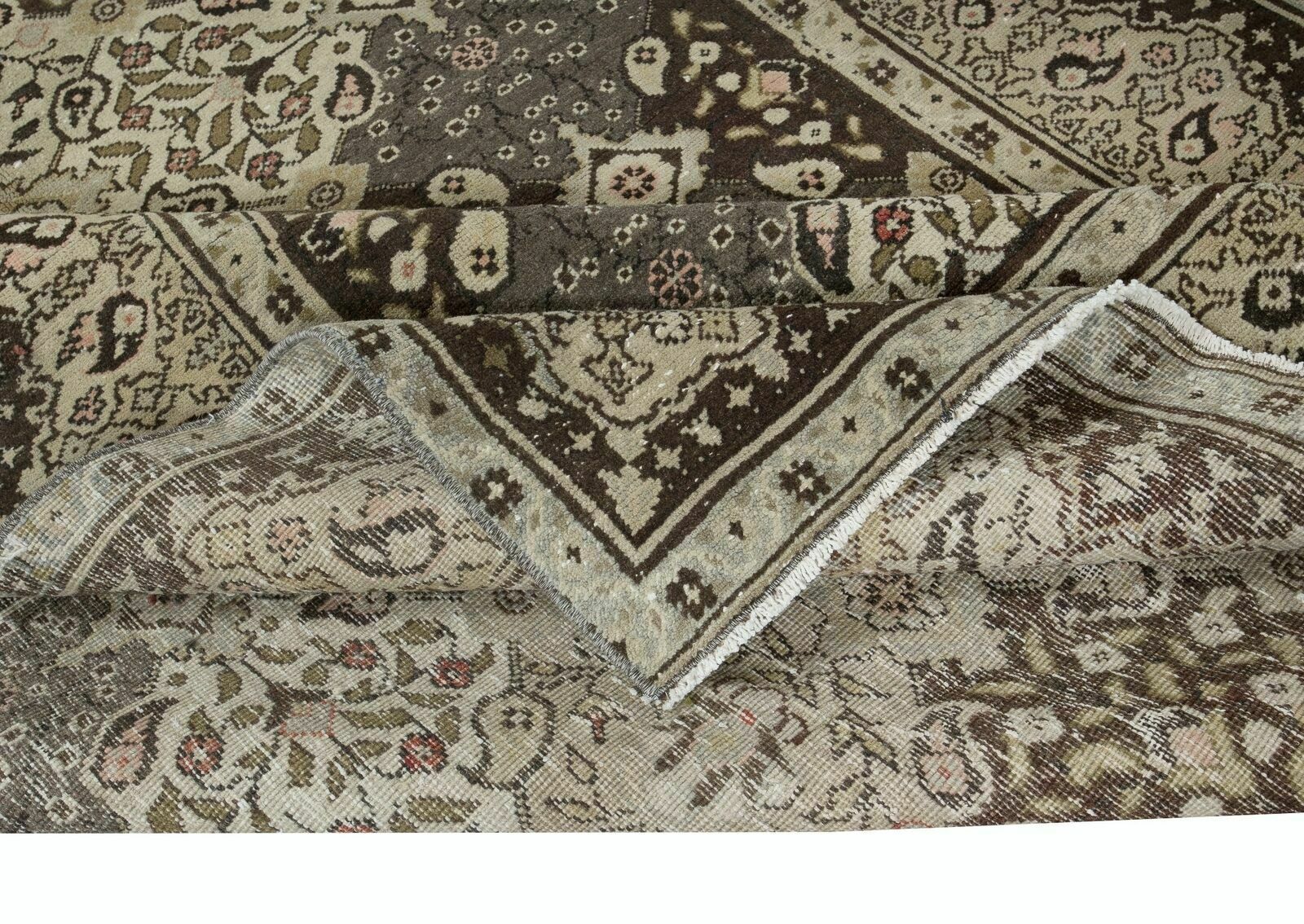 5.6x8.6 Ft Floral Pattern Vintage Rug, Handmade Turkish Carpet For Country Homes photo for sale