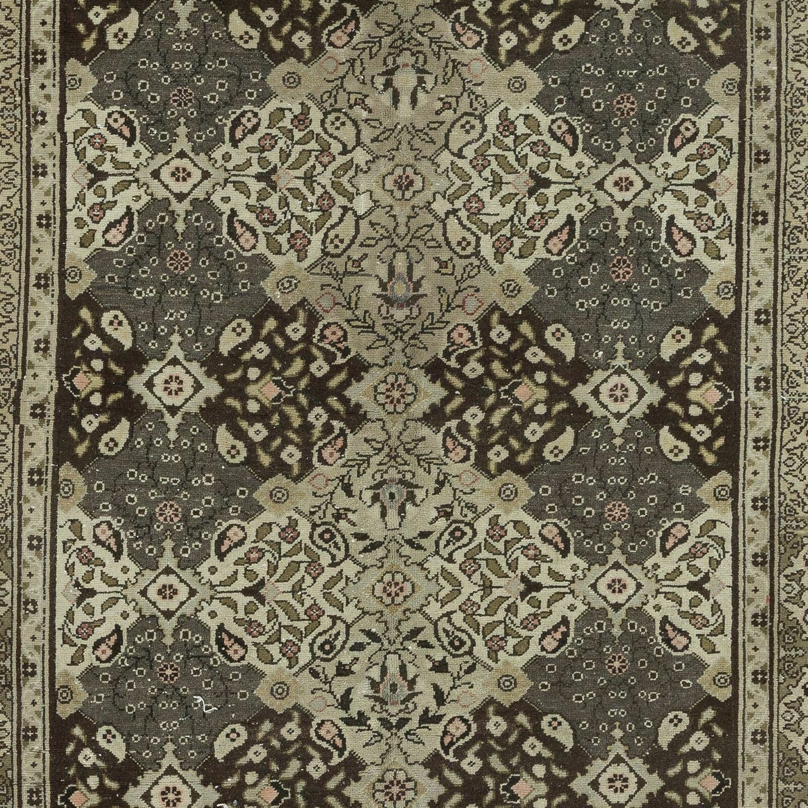 5.6x8.6 Ft Floral Pattern Vintage Rug, Handmade Turkish Carpet For Country Homes photo 789.0