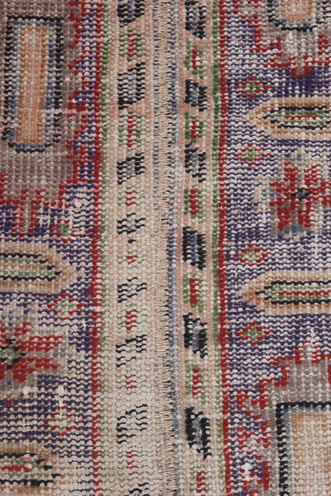 Hand Knotted Kurdish Tribal Low Pile Runner photo 350.0