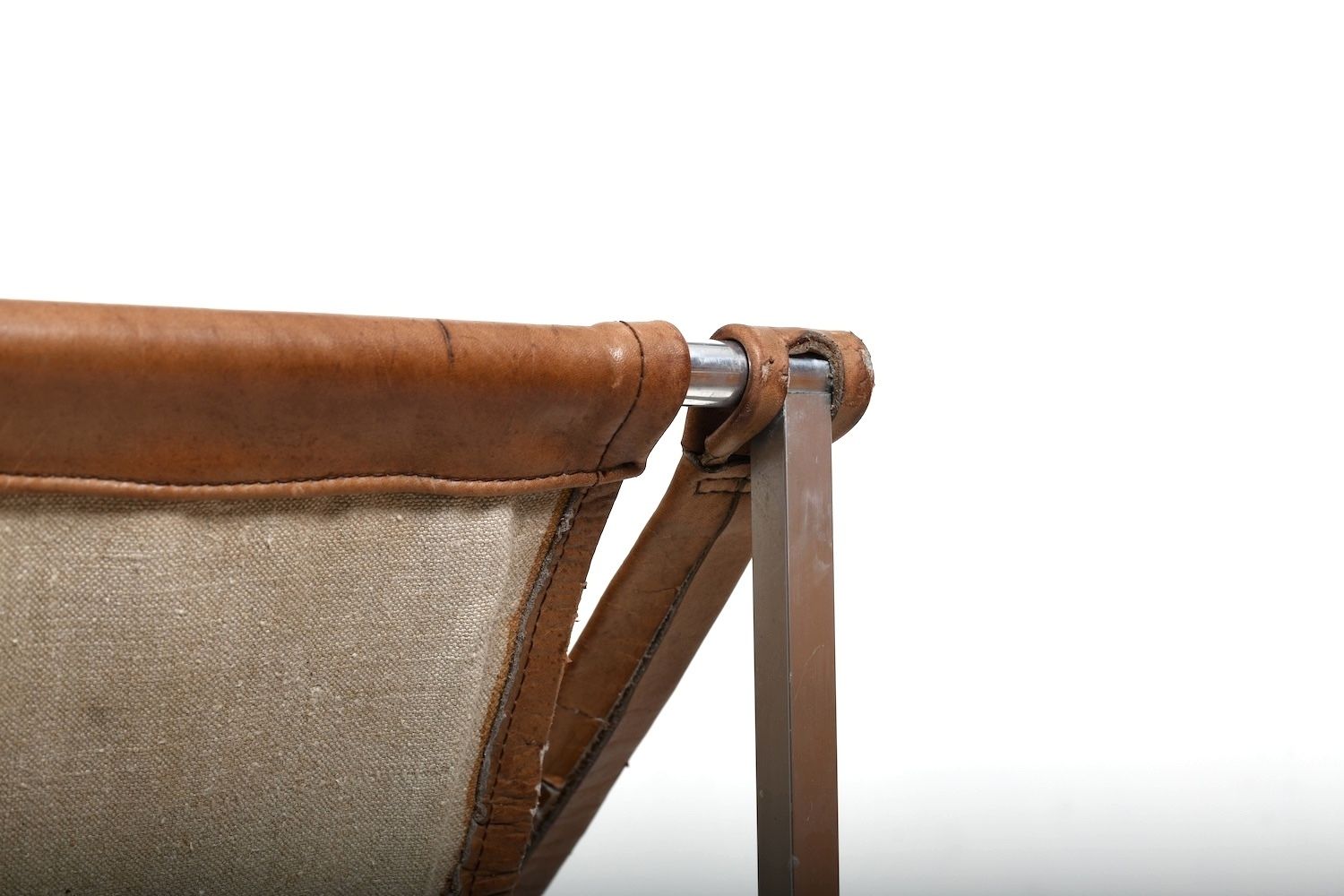 Grand Leather Lounge Chair 'Bequem' By Stig Poulsson C.1970 photo buy