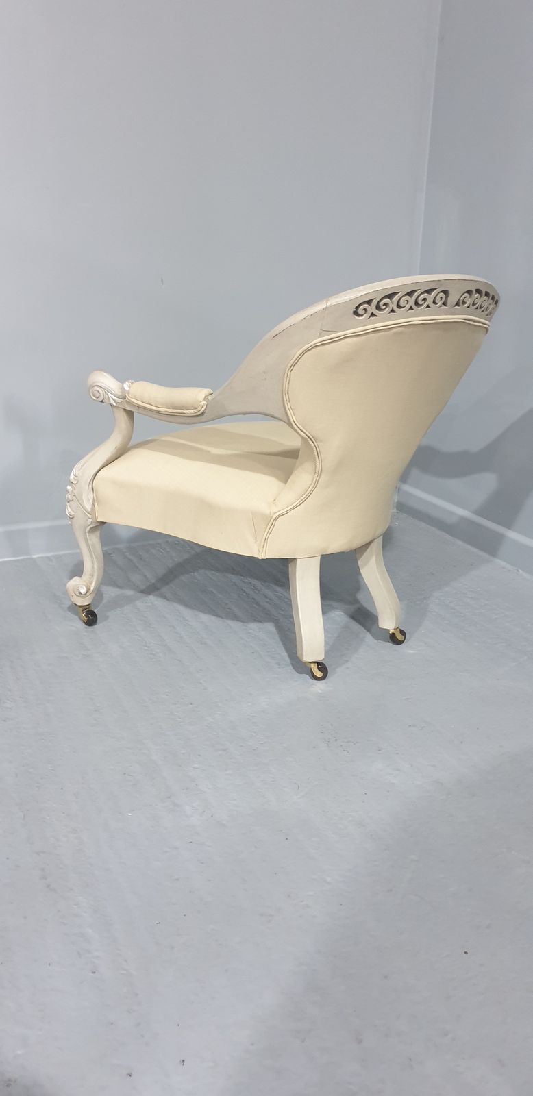 Lovely English Painted And Silver Gilt Chair photo buy