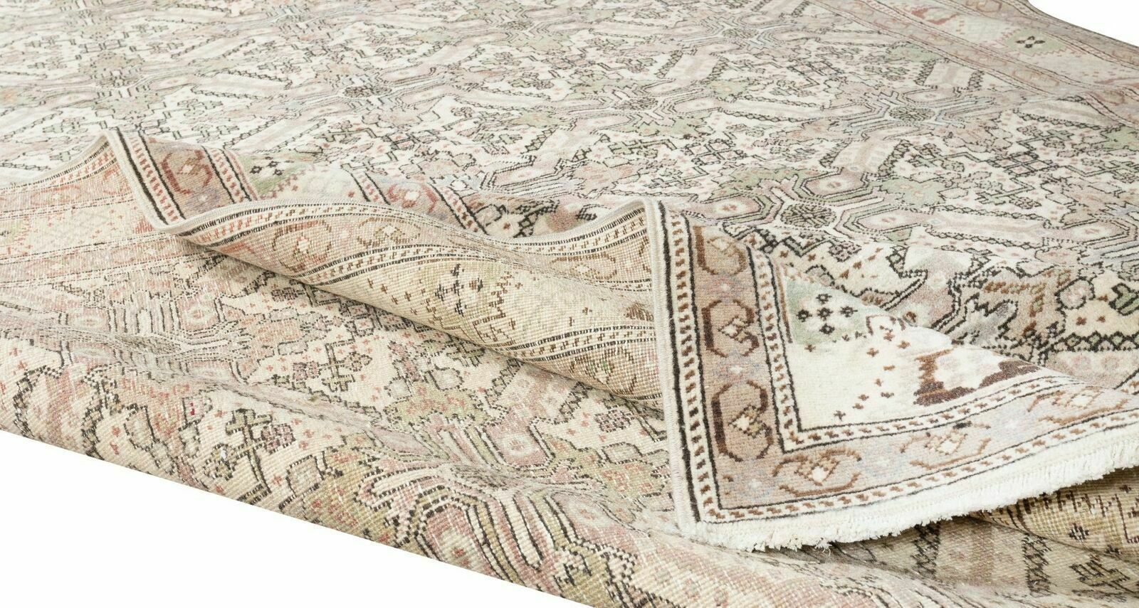 6,3x9,4 ft handgemaakt Turks vloerkleed, vintage bloemmotief wollen tapijt photo for sale