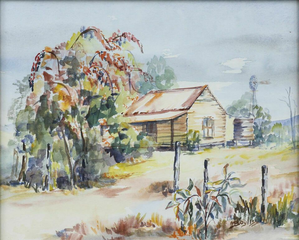 Watercolour By Marie Bayliss. Titled "Near Westwood" photo furniture