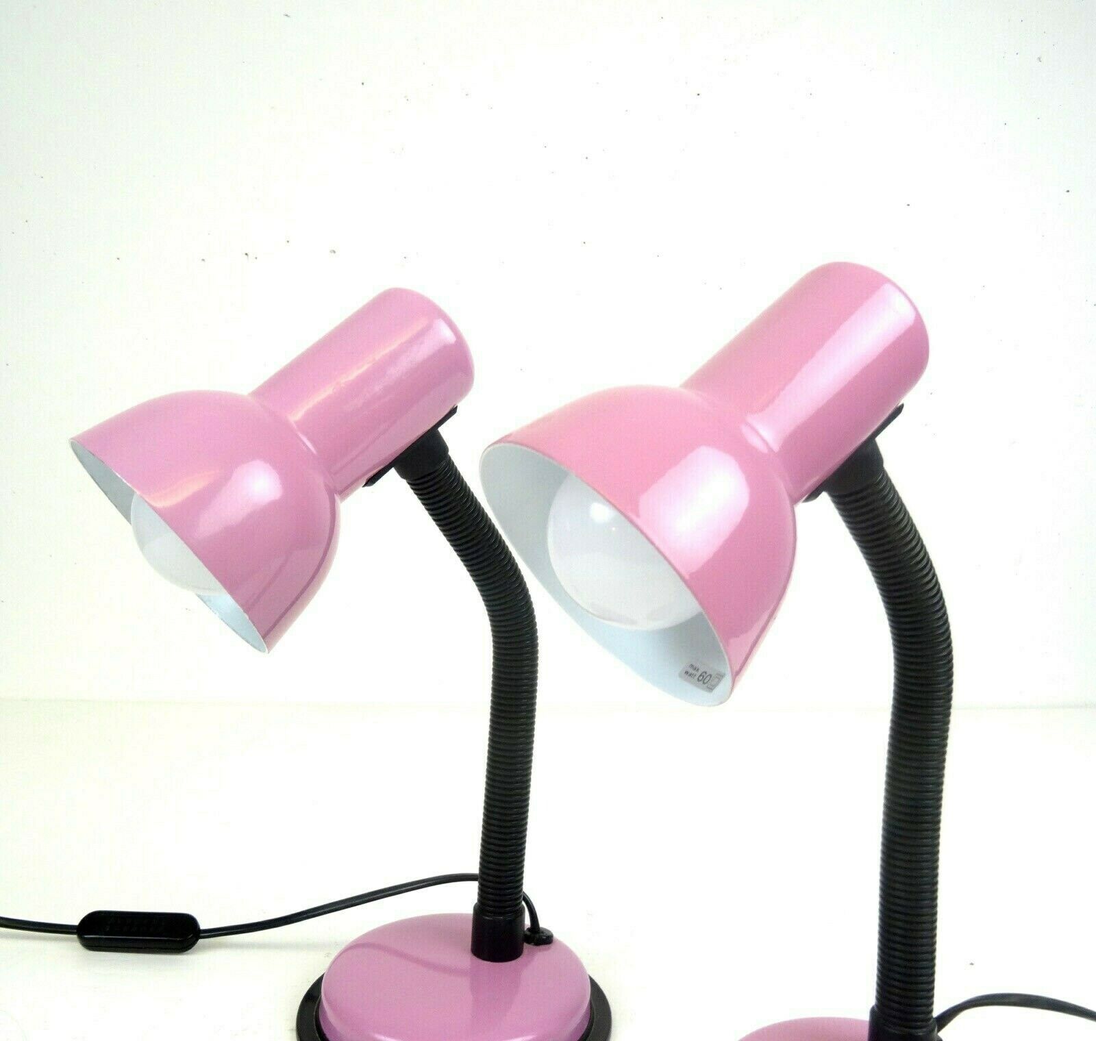 A Pair Of Postmodern Pink Bedside Desk Lamps By Veneta Lumi photo furniture